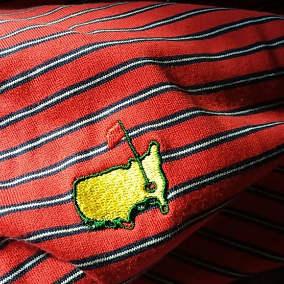Vtg Golf US Masters Augusta National polo L stripe - Picture 7 of 9